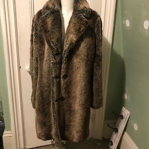 Michael Kors Faux Brown Coat  Coed (XL)